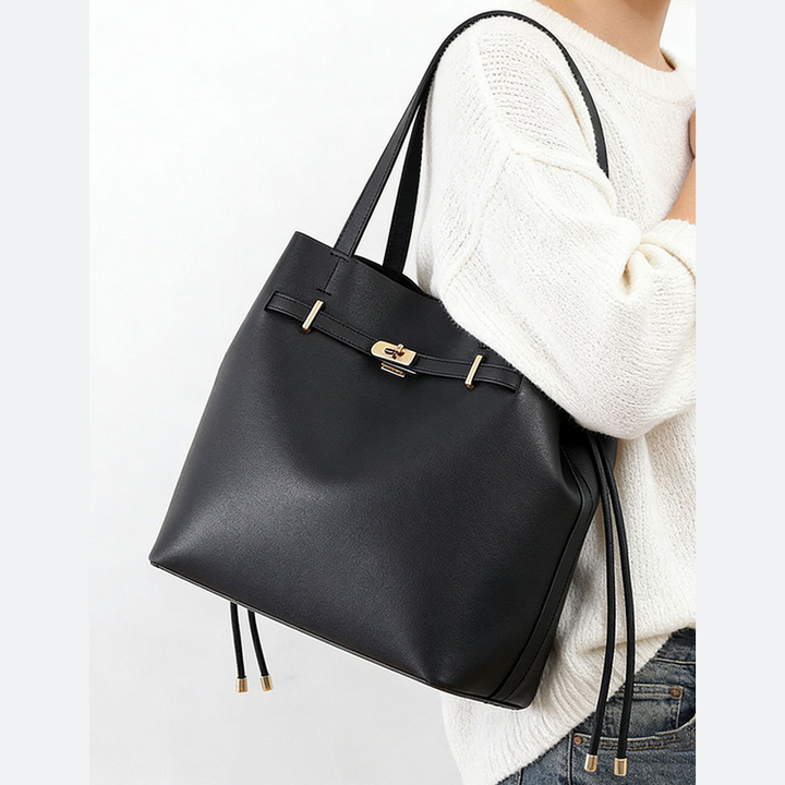 THE BELTED DRAWSTRING SHOPPER