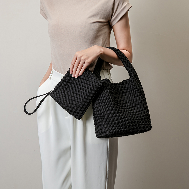THE SATIN BLOCK VOLUME TOTE