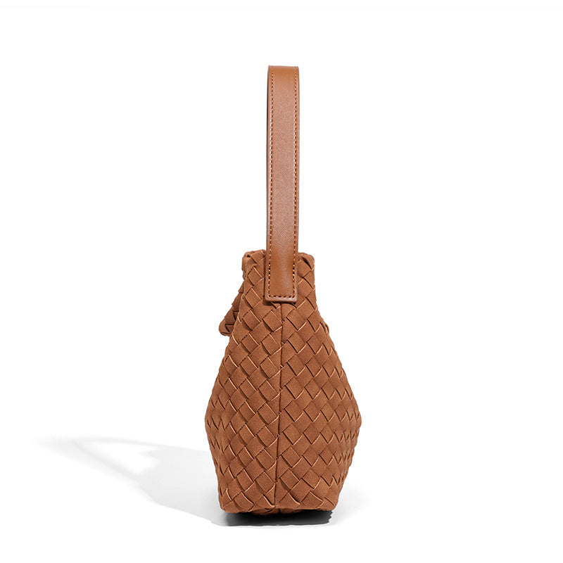 THE FAUX SUEDE BLOCK VOLUME TOTE