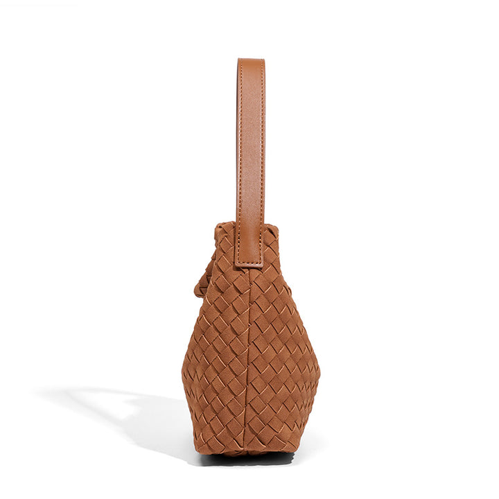 THE FAUX SUEDE BLOCK VOLUME TOTE