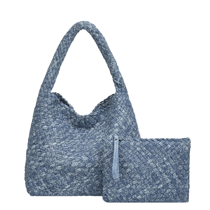 THE DENIM BLOCK VOLUME TOTE