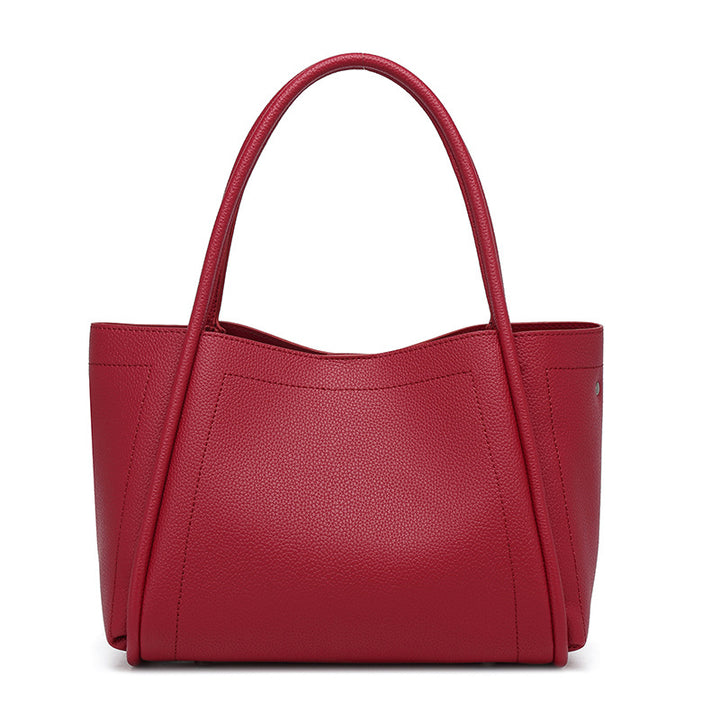 THE STRUCTURED LYCHEE GRAIN TOTE