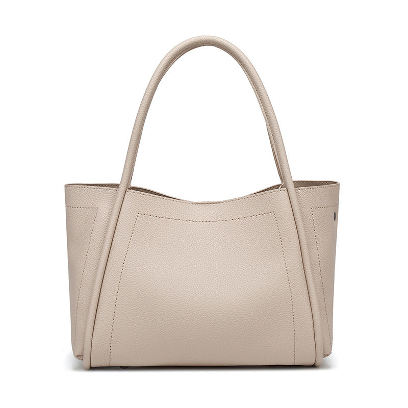 THE STRUCTURED LYCHEE GRAIN TOTE