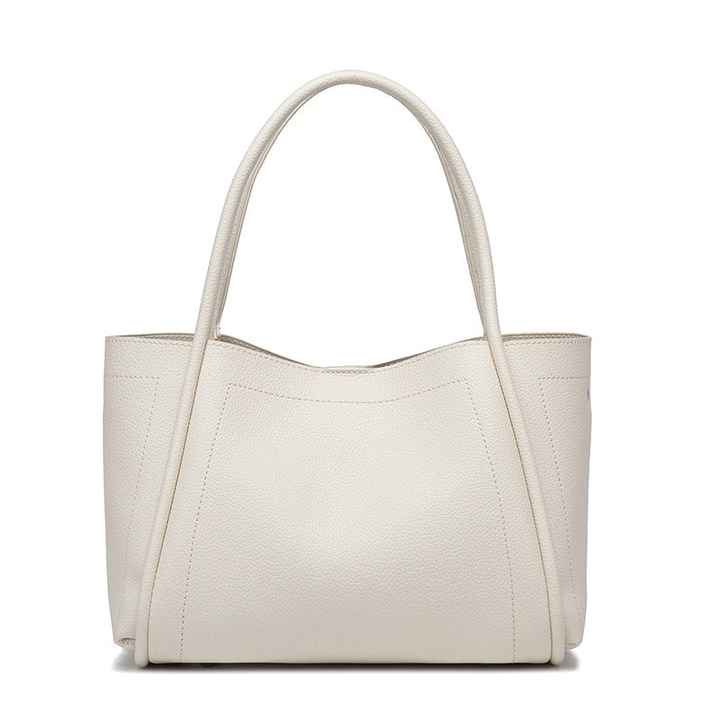 THE STRUCTURED LYCHEE GRAIN TOTE