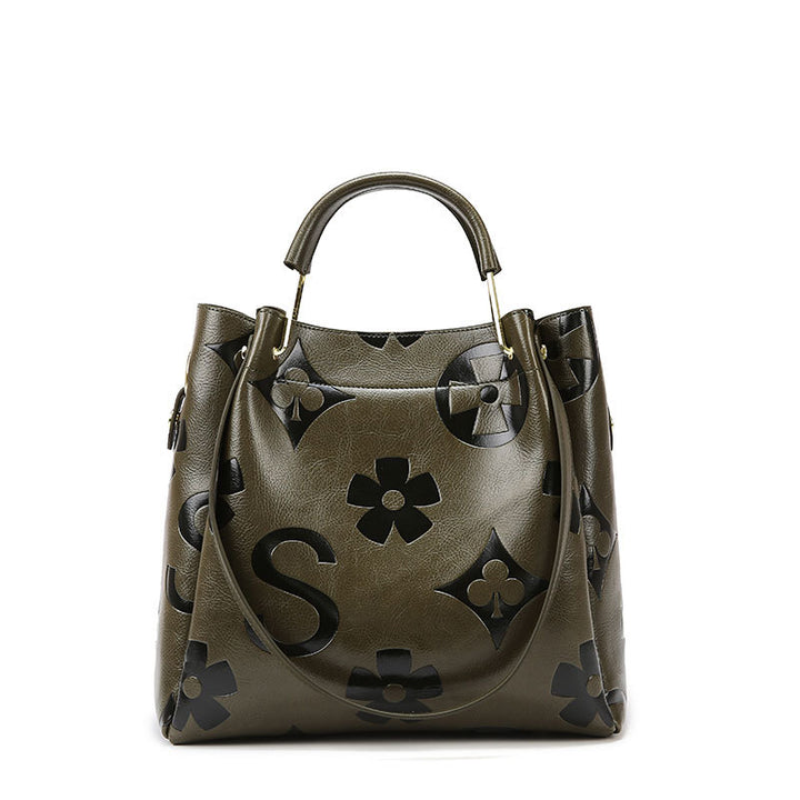 THE LUXE MONOGRAM EMBOSSED TOTE SET