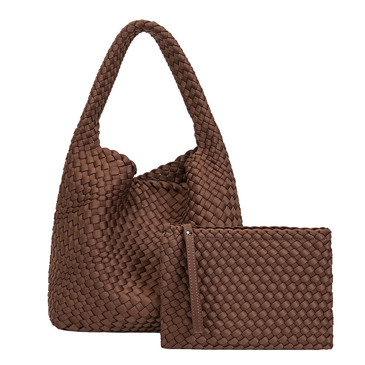 THE SATIN BLOCK VOLUME TOTE