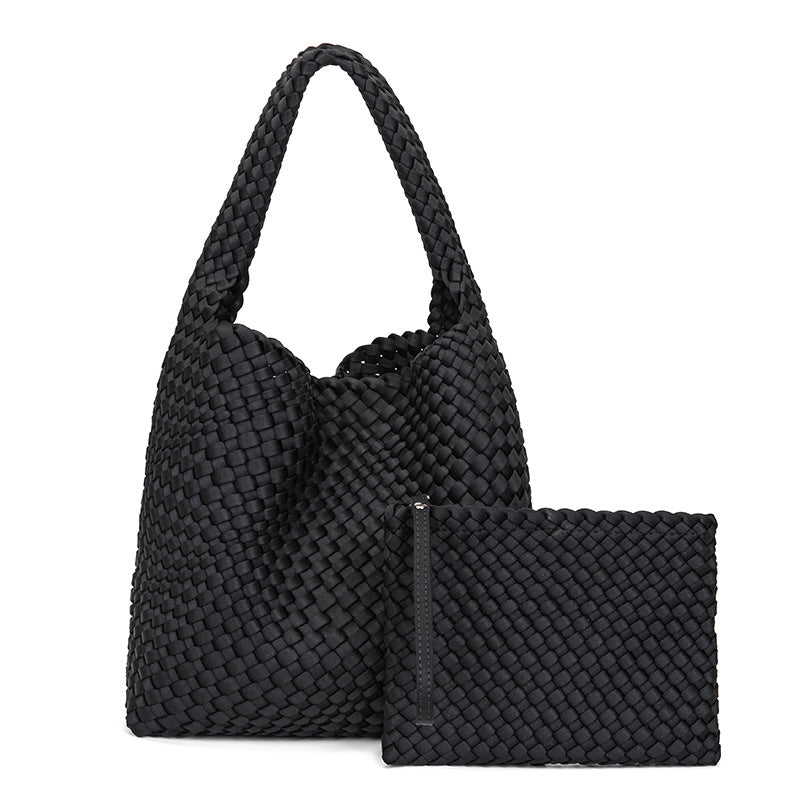 THE SATIN BLOCK VOLUME TOTE