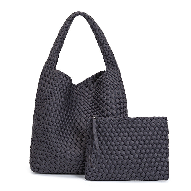 THE SATIN BLOCK VOLUME TOTE