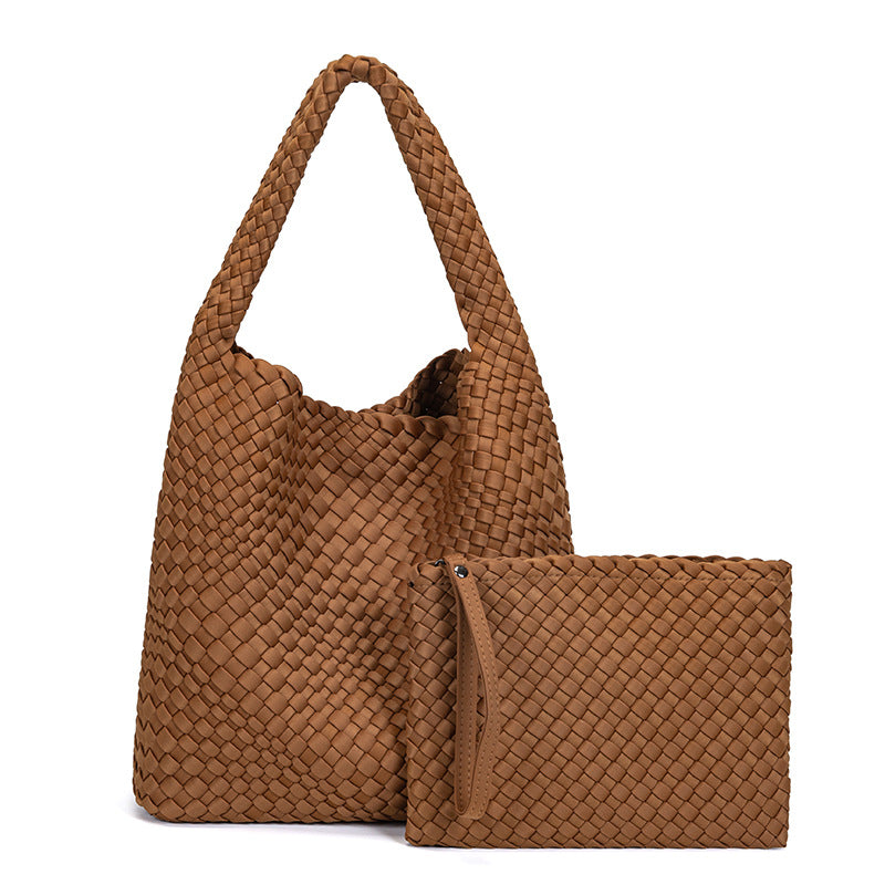 THE SATIN BLOCK VOLUME TOTE
