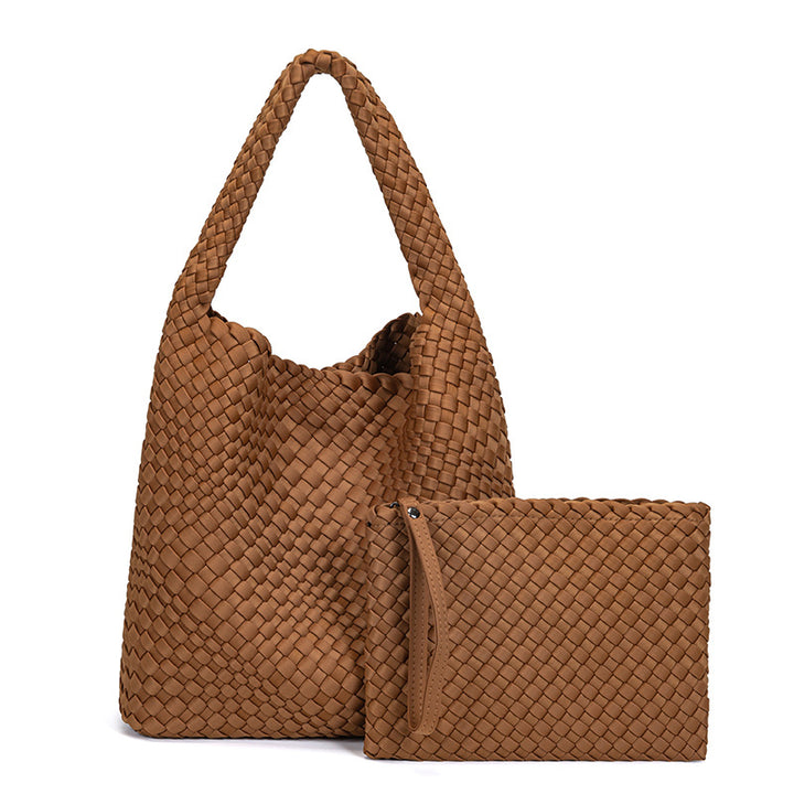 THE SATIN BLOCK VOLUME TOTE