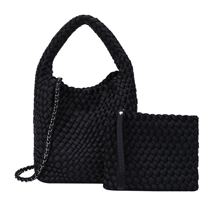 THE SATIN BLOCK VOLUME TOTE