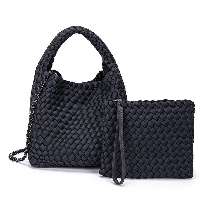 THE SATIN BLOCK VOLUME TOTE