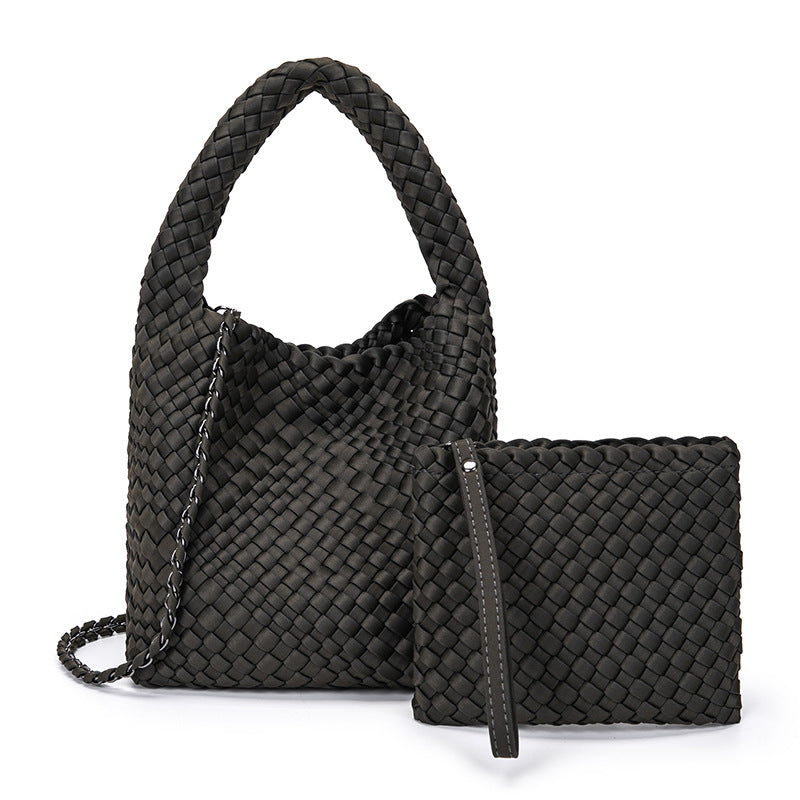 THE SATIN BLOCK VOLUME TOTE