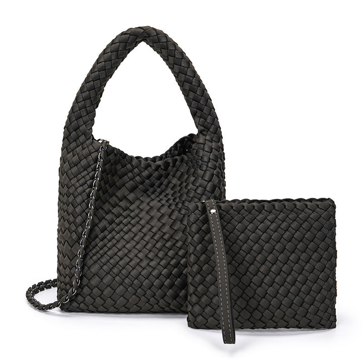 THE SATIN BLOCK VOLUME TOTE