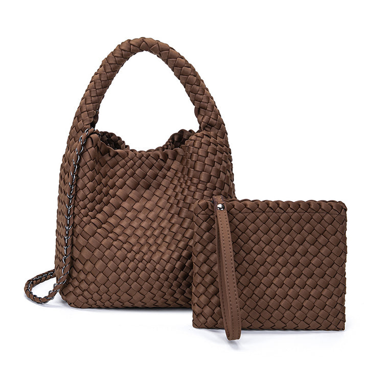 THE SATIN BLOCK VOLUME TOTE