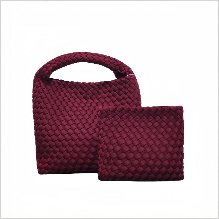 THE SATIN BLOCK VOLUME TOTE