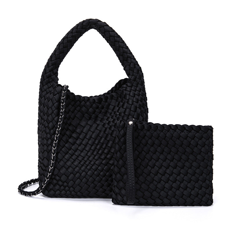THE SATIN BLOCK VOLUME TOTE