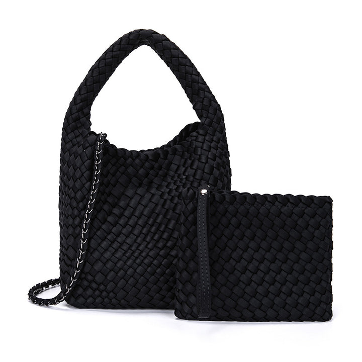 THE SATIN BLOCK VOLUME TOTE