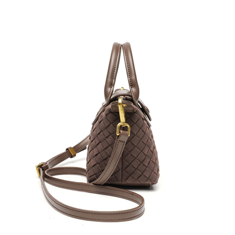 THE FAUX SUEDE FLAP TOTE