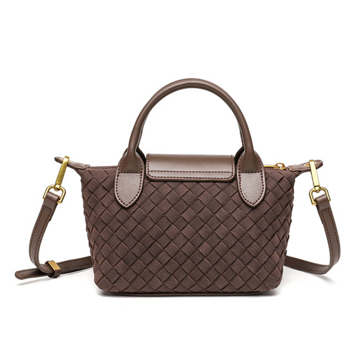THE FAUX SUEDE FLAP TOTE