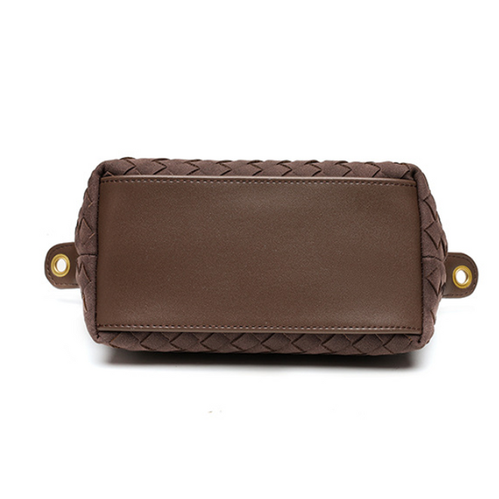 THE FAUX SUEDE FLAP TOTE