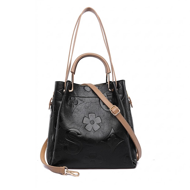 THE LUXE MONOGRAM EMBOSSED TOTE SET
