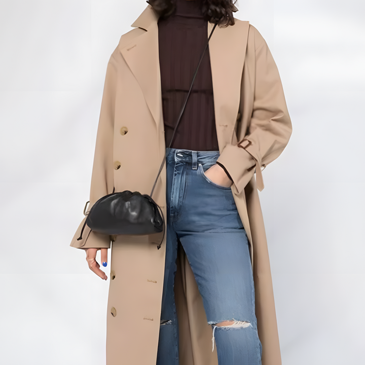 PU leather ruched solid crossbody handbag