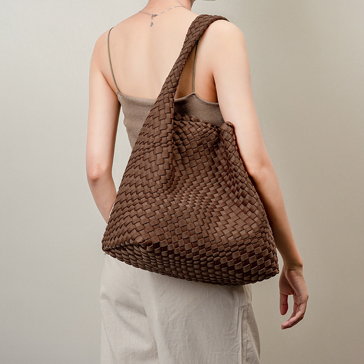 THE SATIN BLOCK VOLUME TOTE