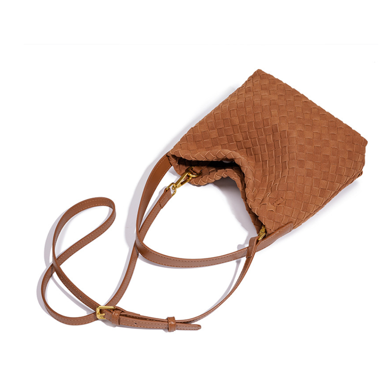 THE FAUX SUEDE BLOCK VOLUME TOTE