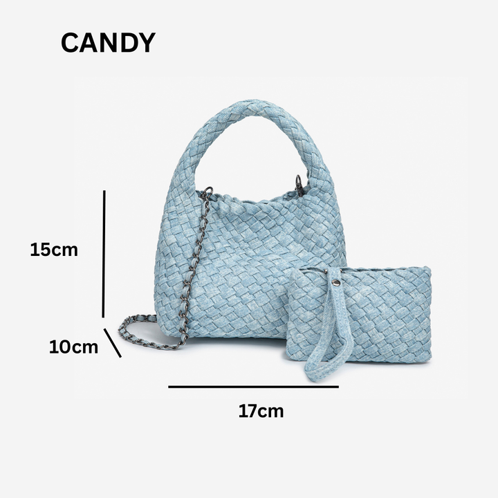 THE DENIM BLOCK VOLUME TOTE