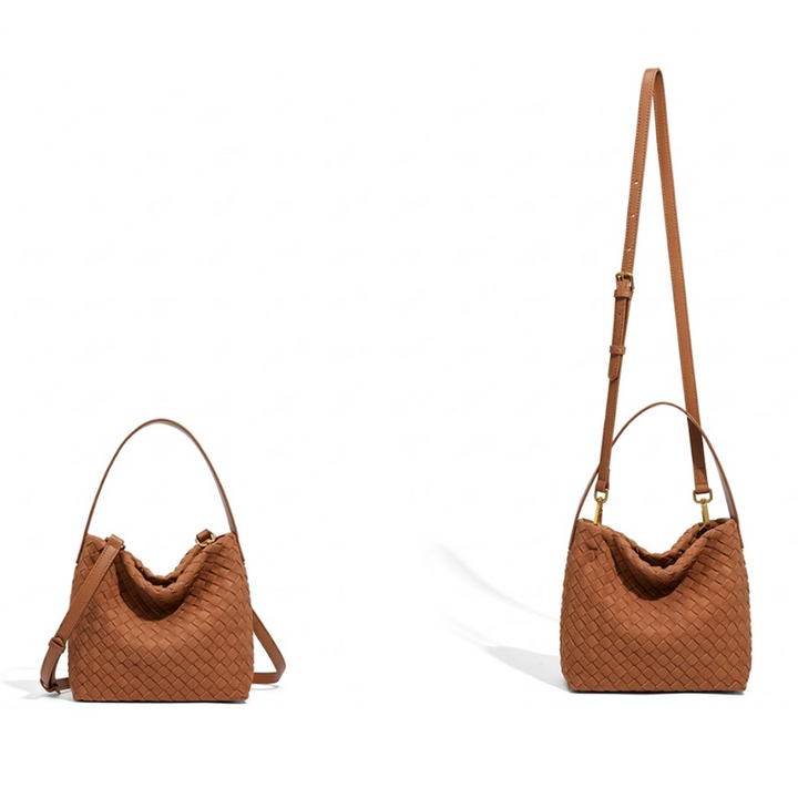 THE FAUX SUEDE BLOCK VOLUME TOTE