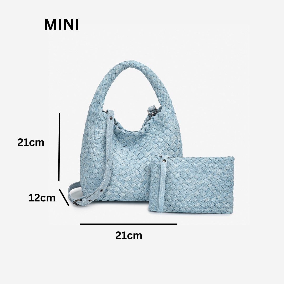 THE DENIM BLOCK VOLUME TOTE