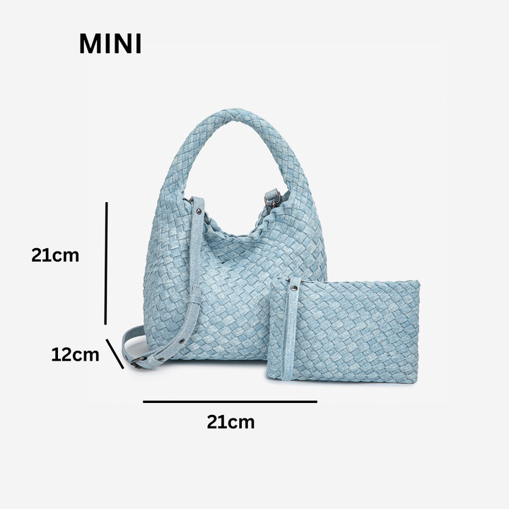 THE DENIM BLOCK VOLUME TOTE