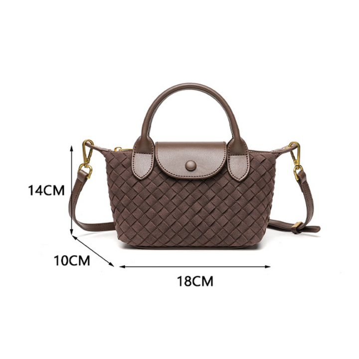 THE FAUX SUEDE FLAP TOTE