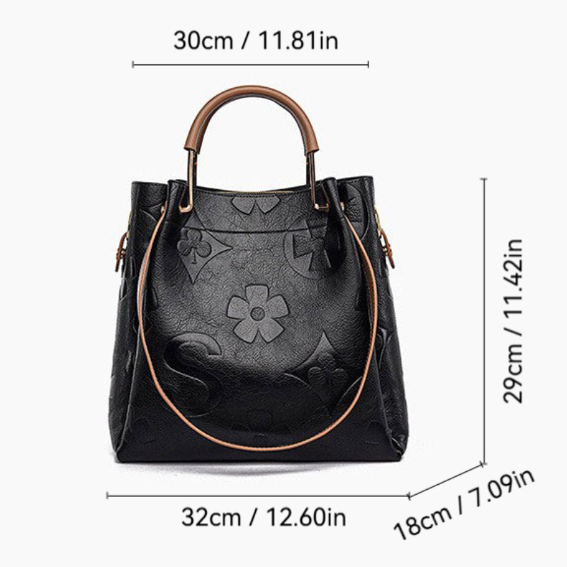THE LUXE MONOGRAM EMBOSSED TOTE SET