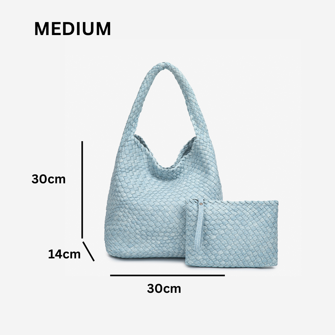 THE DENIM BLOCK VOLUME TOTE