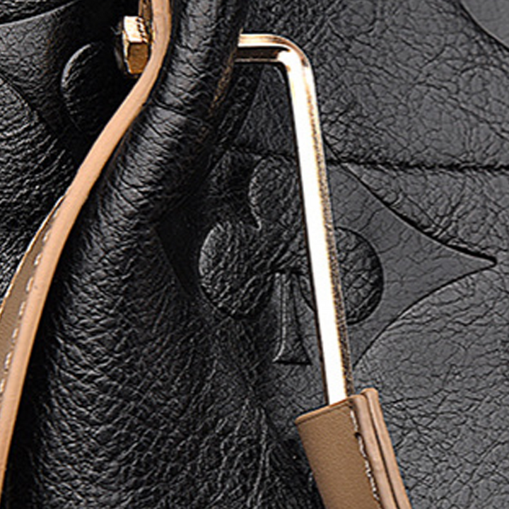 THE LUXE MONOGRAM EMBOSSED TOTE SET