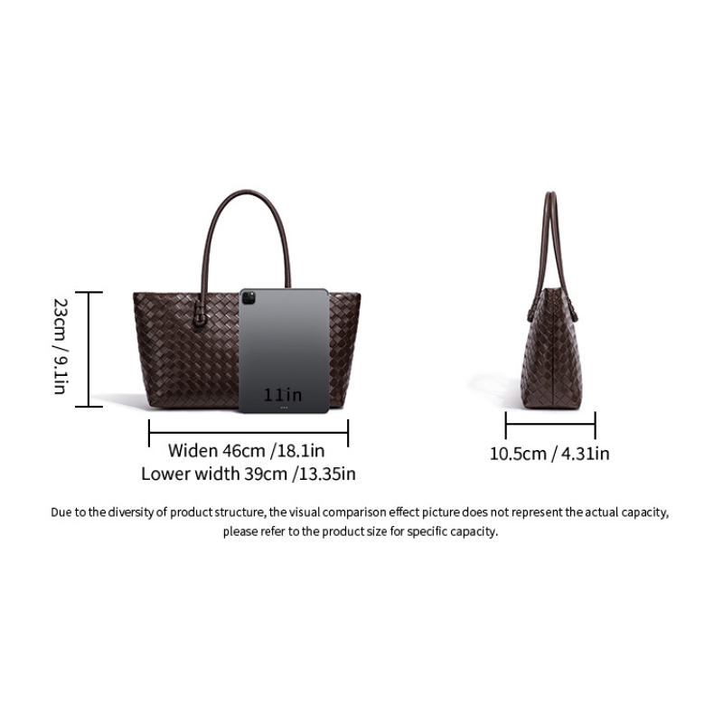 THE ESSENTIAL ZIP TOTE size chart 1