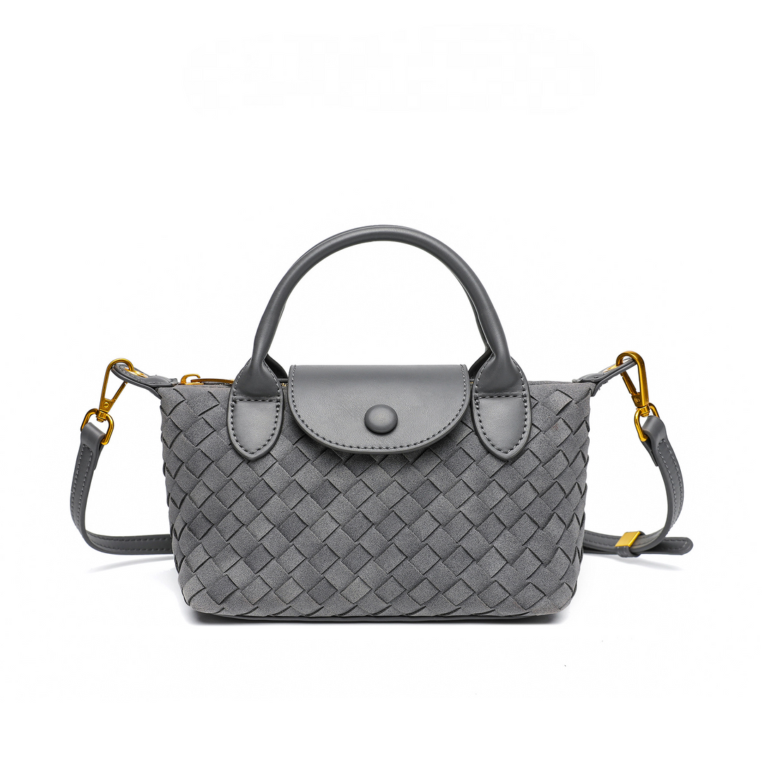 THE FAUX SUEDE FLAP TOTE