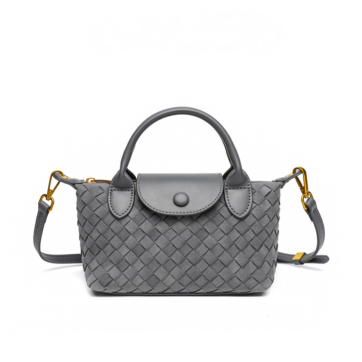 THE FAUX SUEDE FLAP TOTE