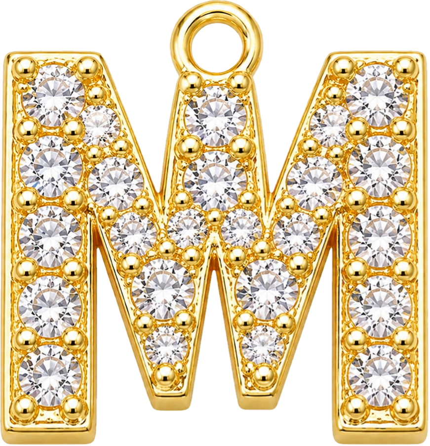 Gold Letter M
