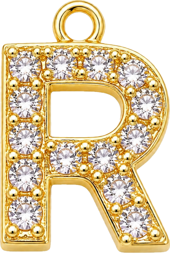 Gold Letter R