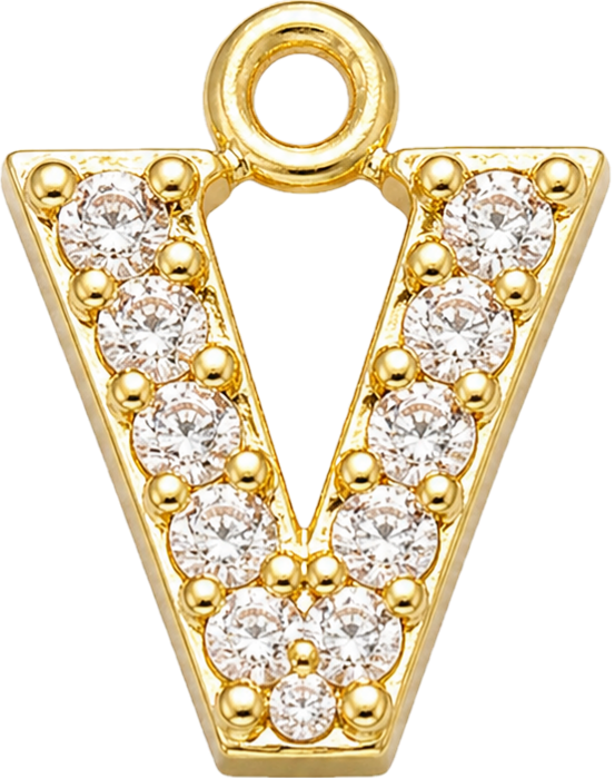 Gold Letter V