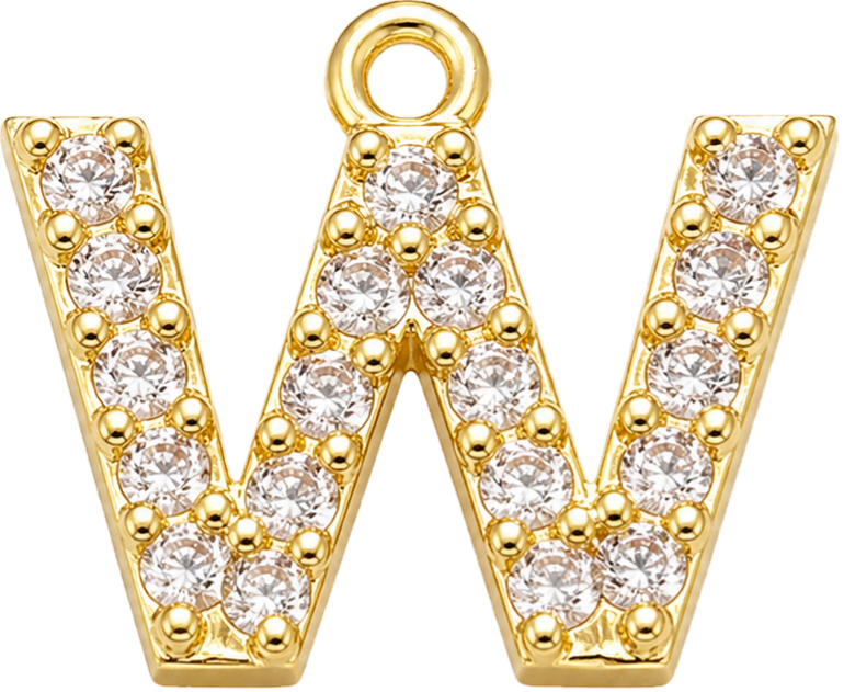 Gold Letter W
