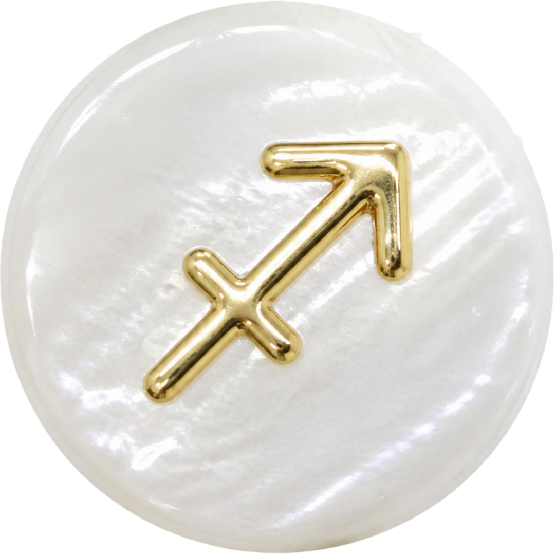 Sagittarius Shell Bead