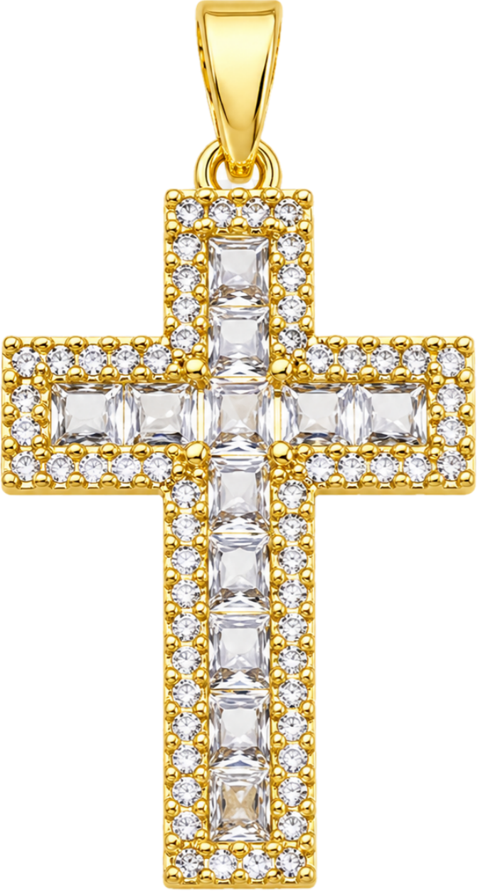 Baguette Cross Charm