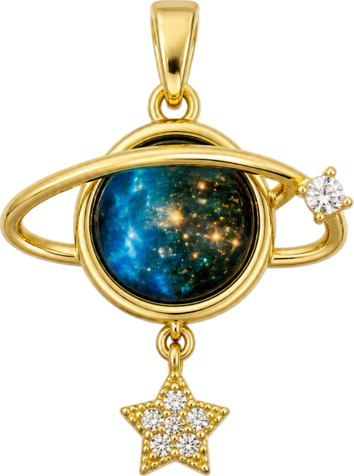 Moon Planet Charm