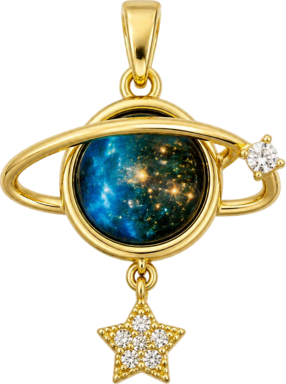 Moon Planet Charm