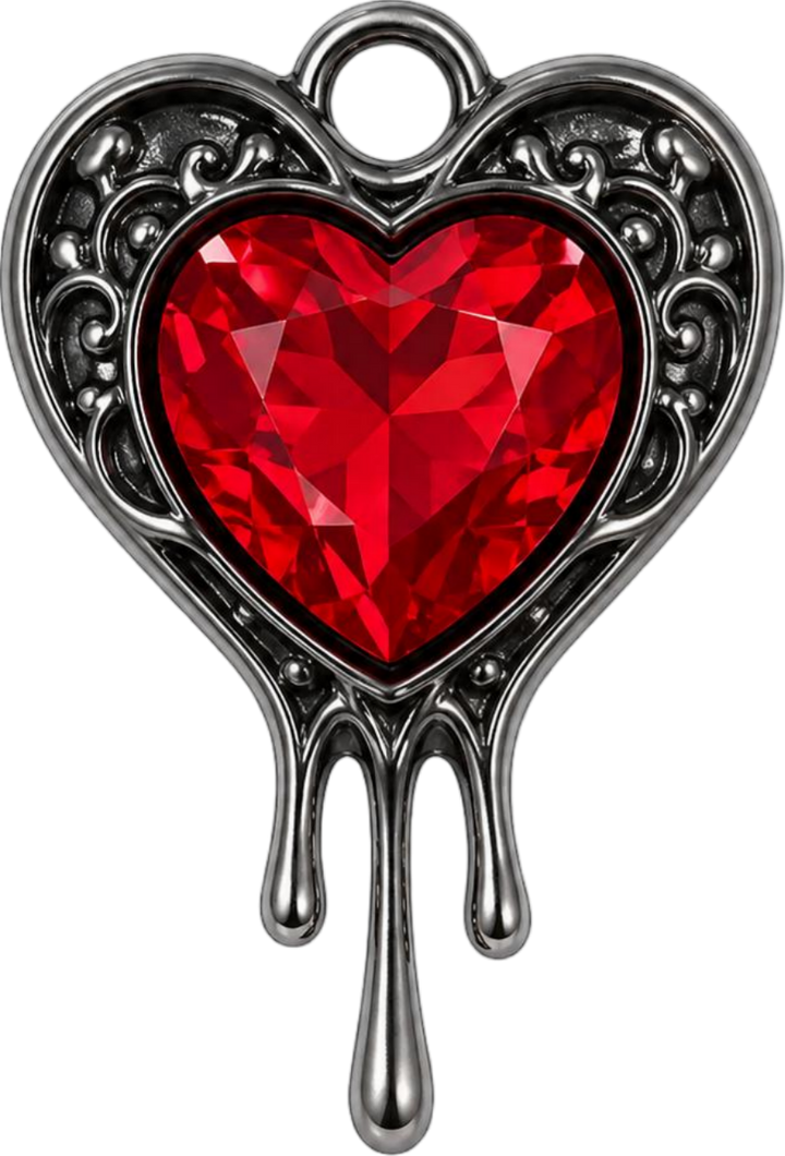 Dripping Heart Charm