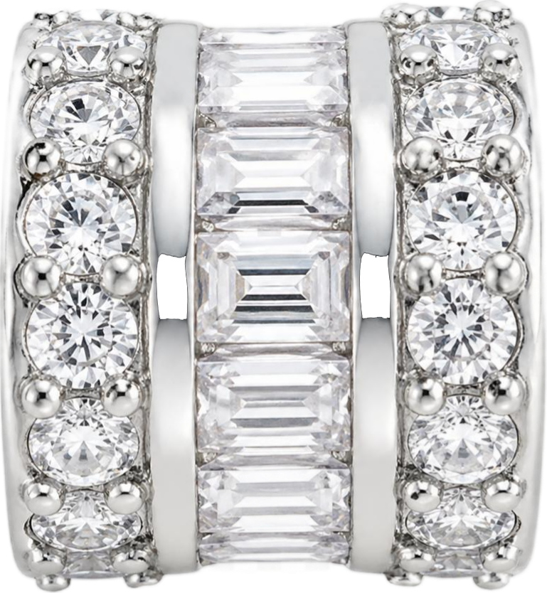 Silver Baguette Barrel
